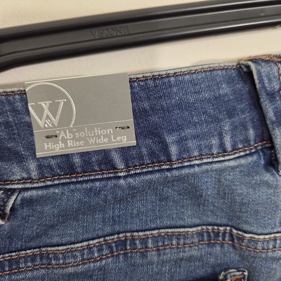 NWT Wit & Wisdom Sam Jeans High Rise Wide Leg Ab Solution Democracy Size 10 - Picture 9 of 13